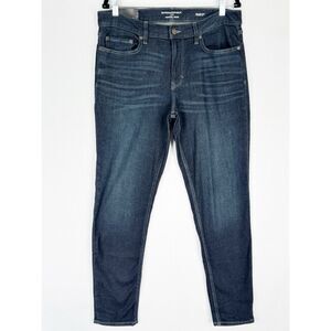 Banana Republic Jeans Mens 33x32 Blue Traveler Jeans Stretch Dark Wash Denim NEW